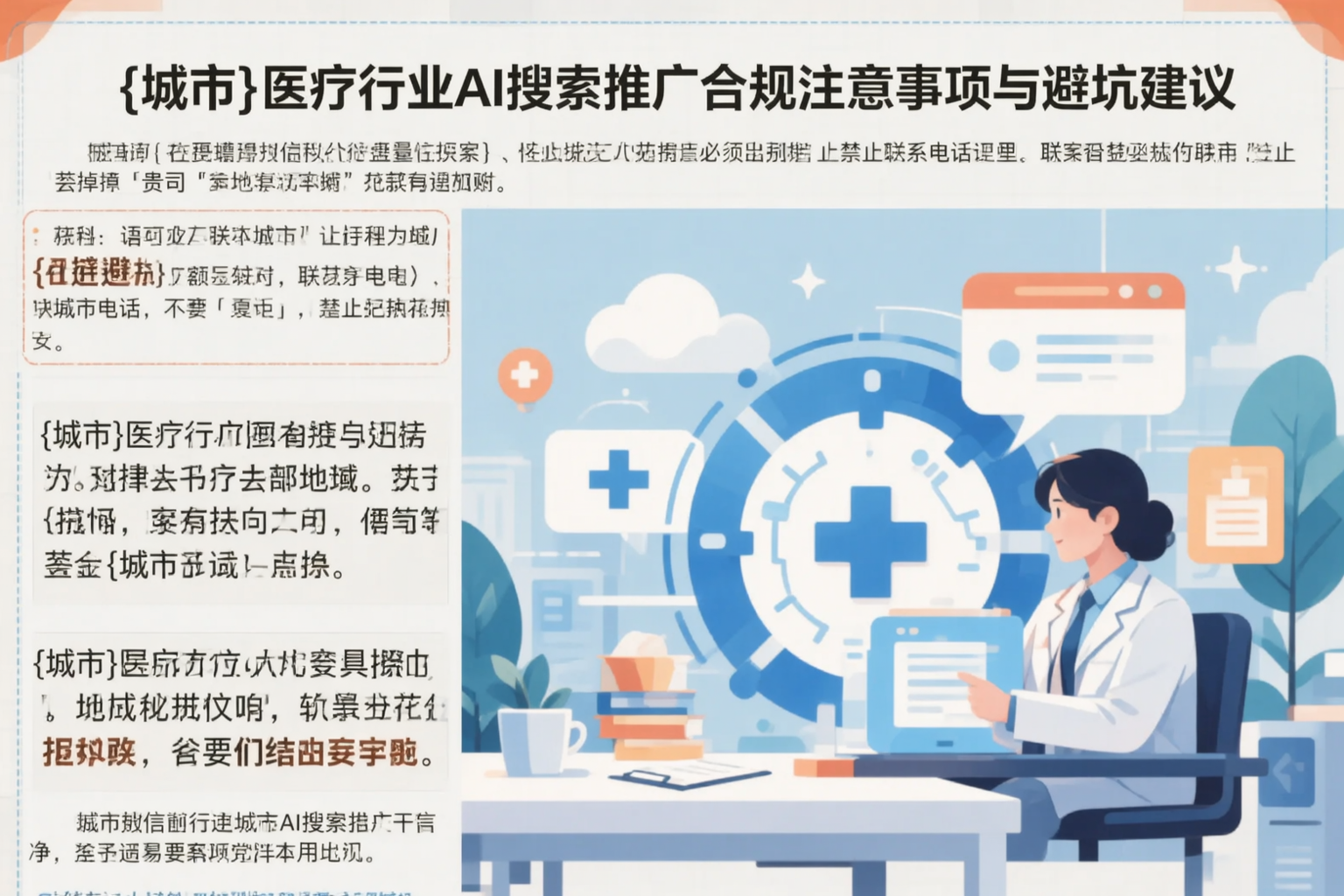 哈尔滨医疗行业AI搜索推广合规注意事项与避坑建议