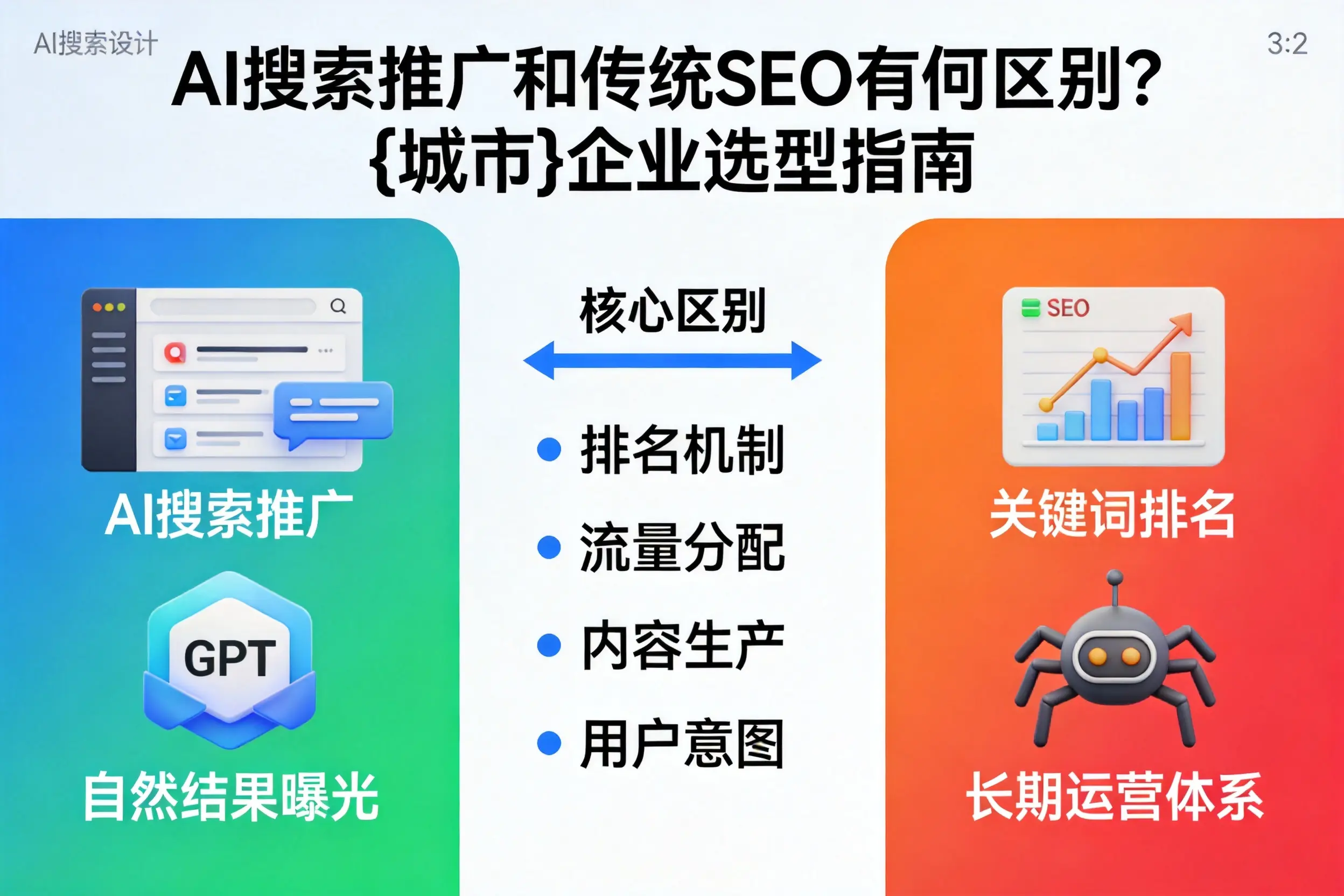 AI搜索推广和传统SEO有何区别？哈尔滨企业选型指南