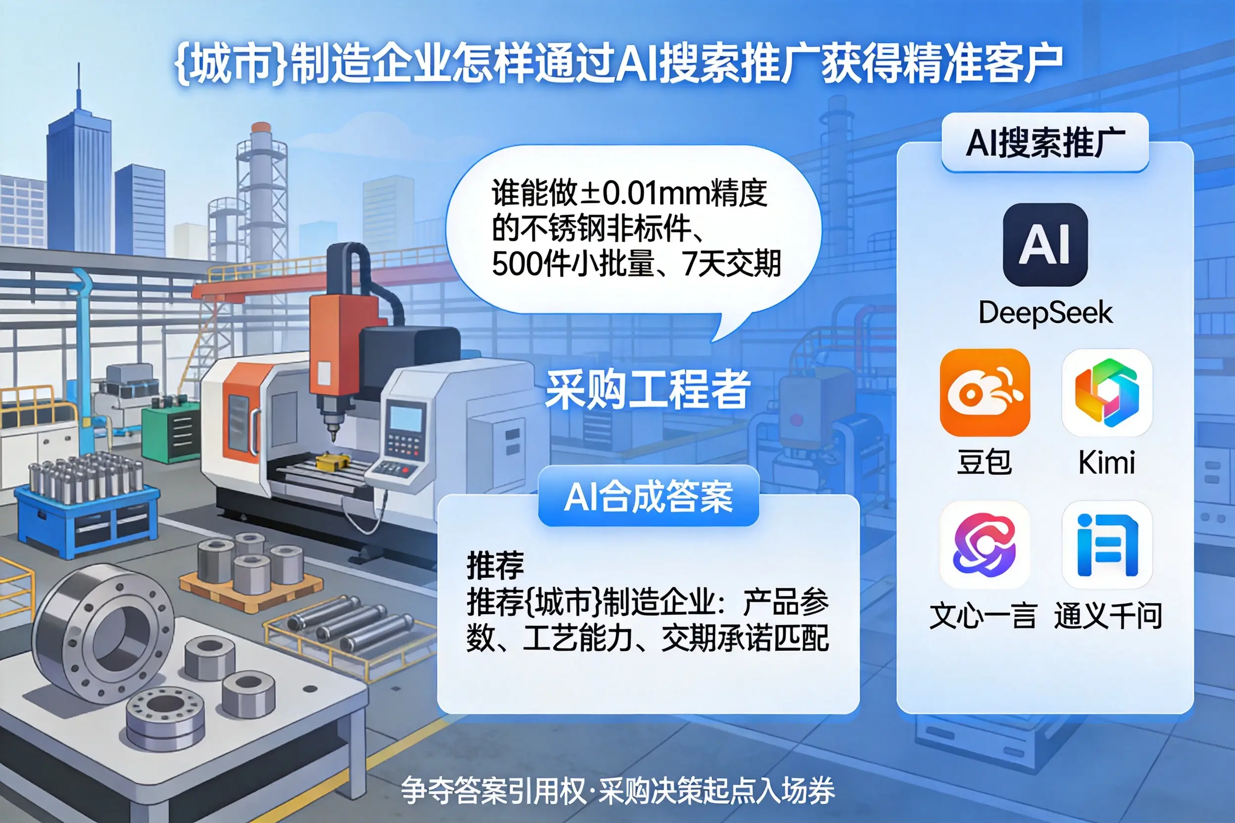 哈尔滨制造企业怎样通过AI搜索推广获得精准客户