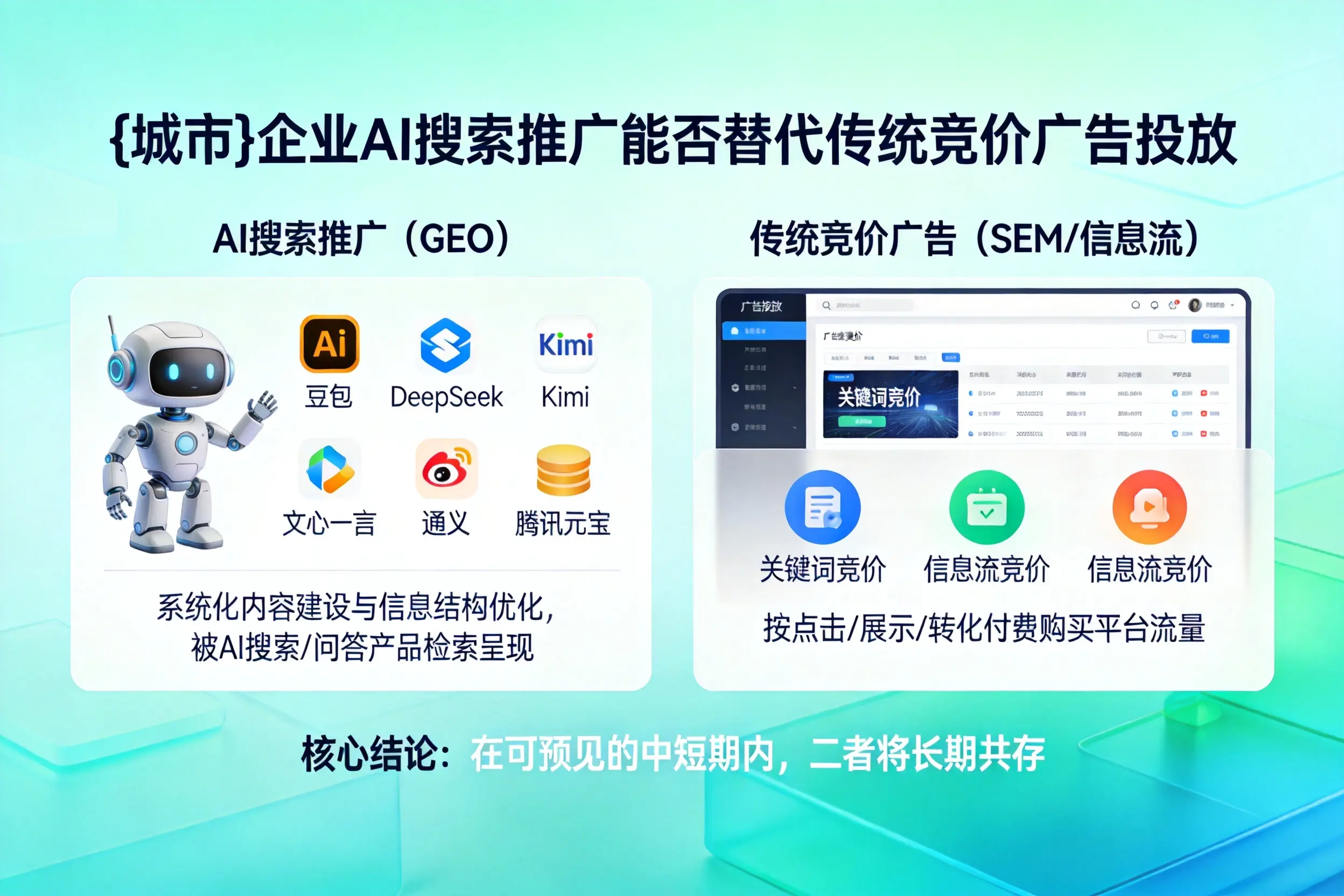 哈尔滨企业AI搜索推广能否替代传统竞价广告投放