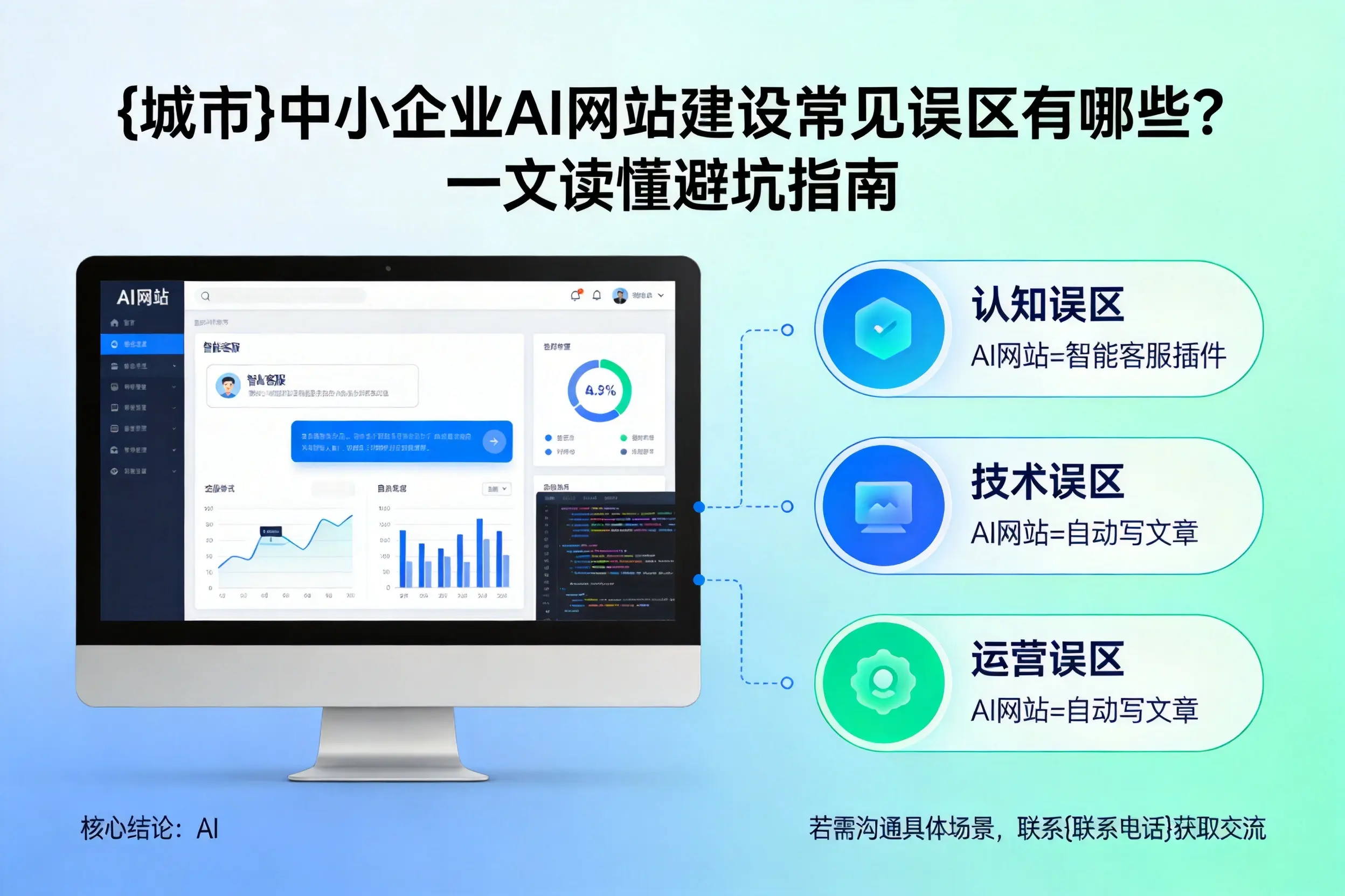 哈尔滨中小企业AI网站建设常见误区有哪些？一文读懂避坑指南