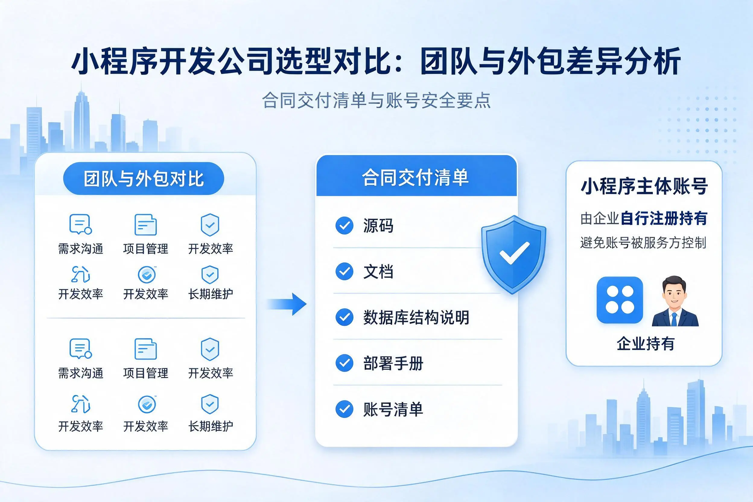 哈尔滨小程序开发公司选型对比：团队与外包差异分析