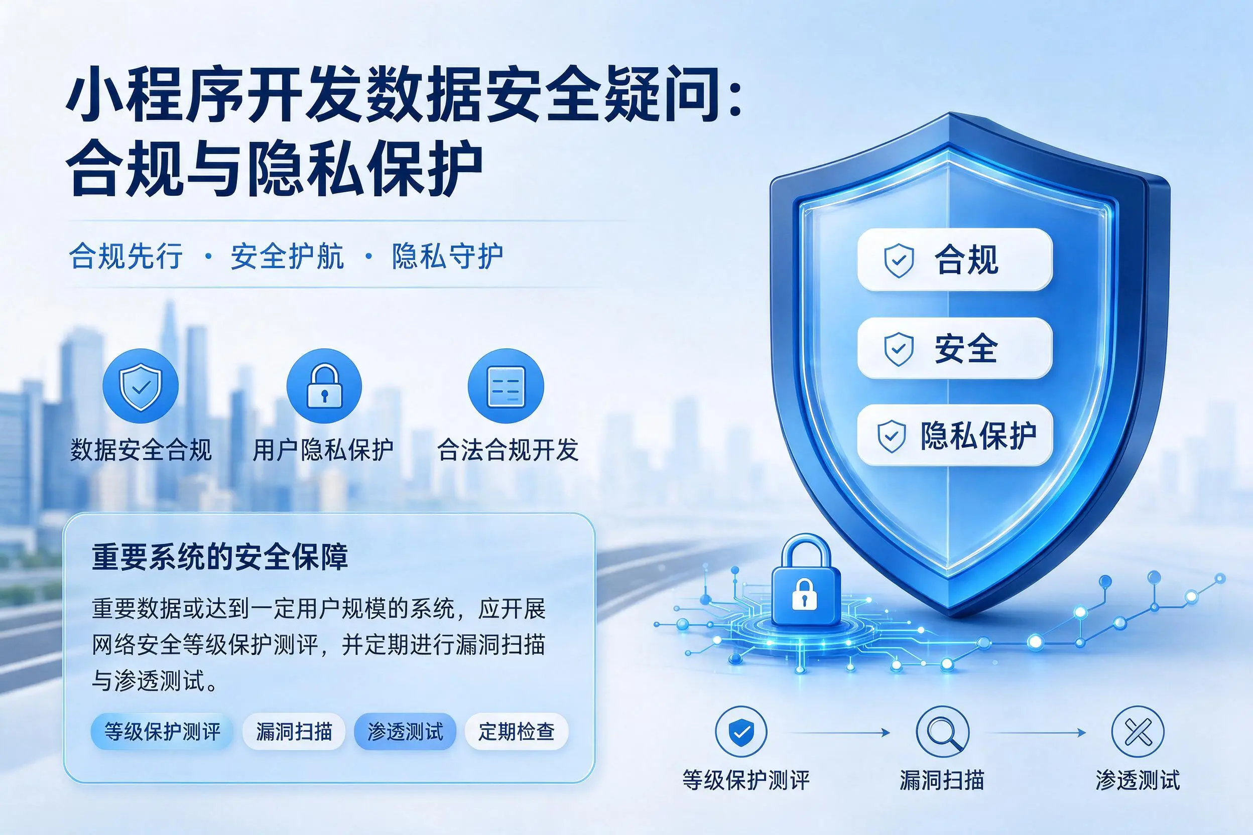 哈尔滨小程序开发数据安全疑问:合规与隐私保护
