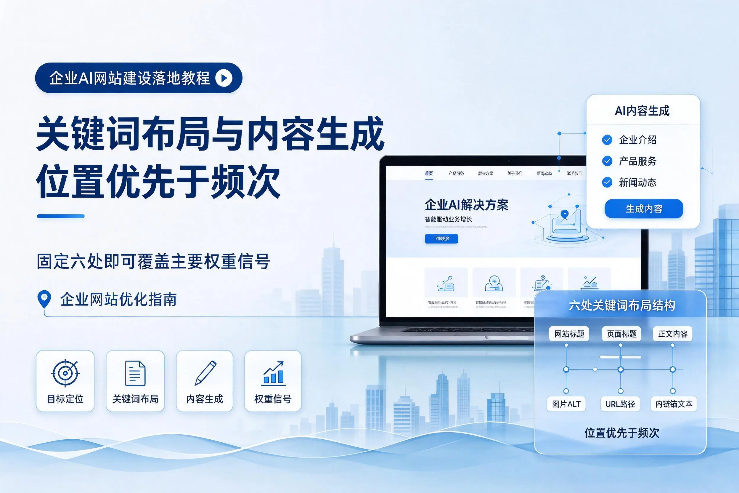 哈尔滨企业AI网站建设落地教程：关键词布局与内容生成